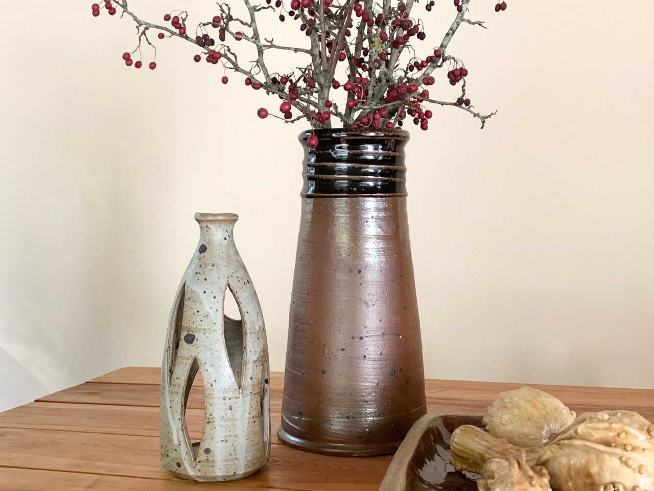 Eric Belloche sandstone lantern, 70s