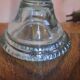 Glass candle holder