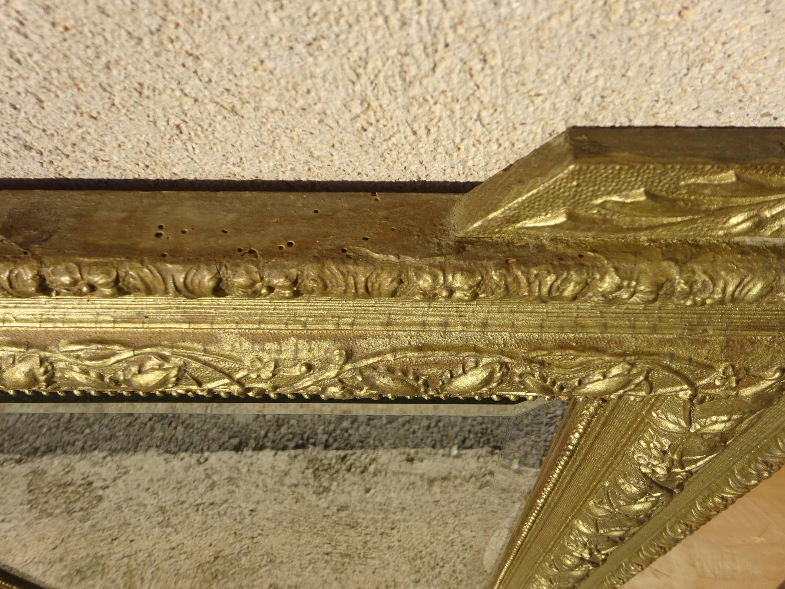 Antique gilded mirror 65x83cm