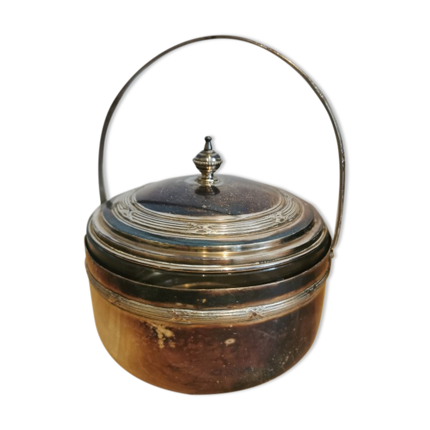 Coupe en métal argenté