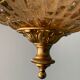 Lantern suspension in glass and brass
