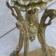 Bronze and blue porcelain floor lamp from the early 20th century.