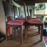 Five Art Deco style chairs plus one.