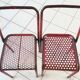 Duo industrial metal chairs