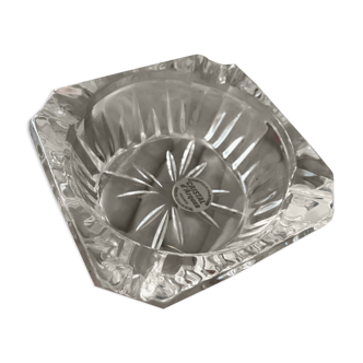 Transparent ashtray crystal of Arques