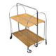 Vintage chrome folding service trolley, 1950s