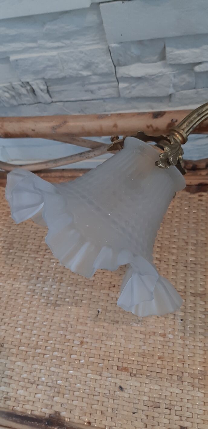 Art deco bronze sconce