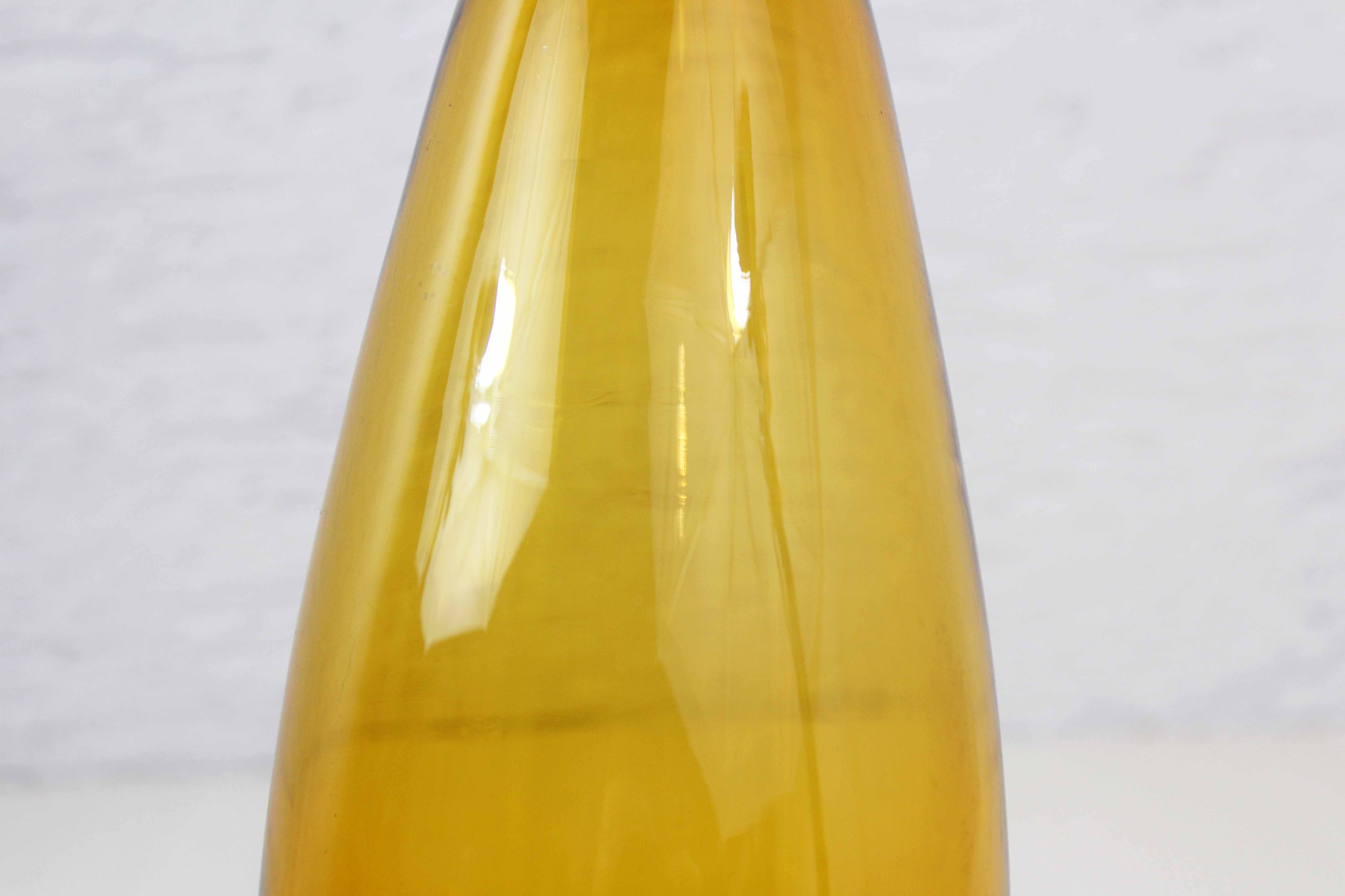 Straw yellow Scandinavian vase
