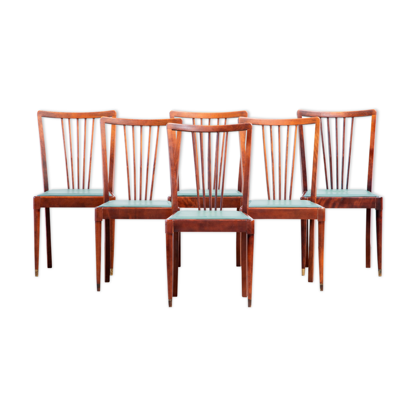 Serie de 6 chaises vintages 1950