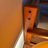 Fauteuil en Pin dans le goût d'Afra et Tobia Scarpa, 1970s