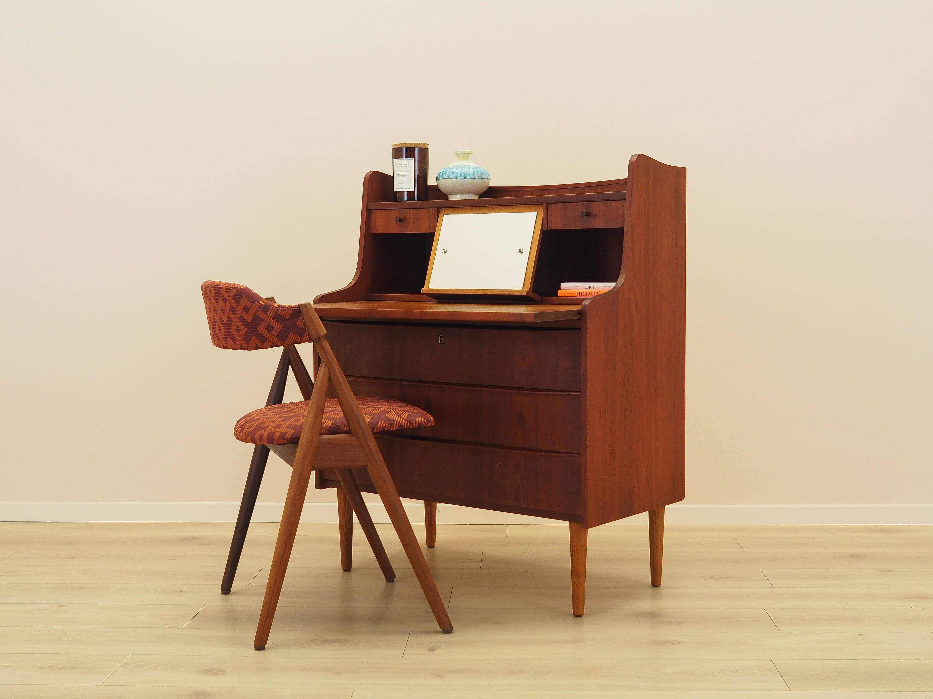 Teak secretary, Danish design, 1970s, made in Denmark