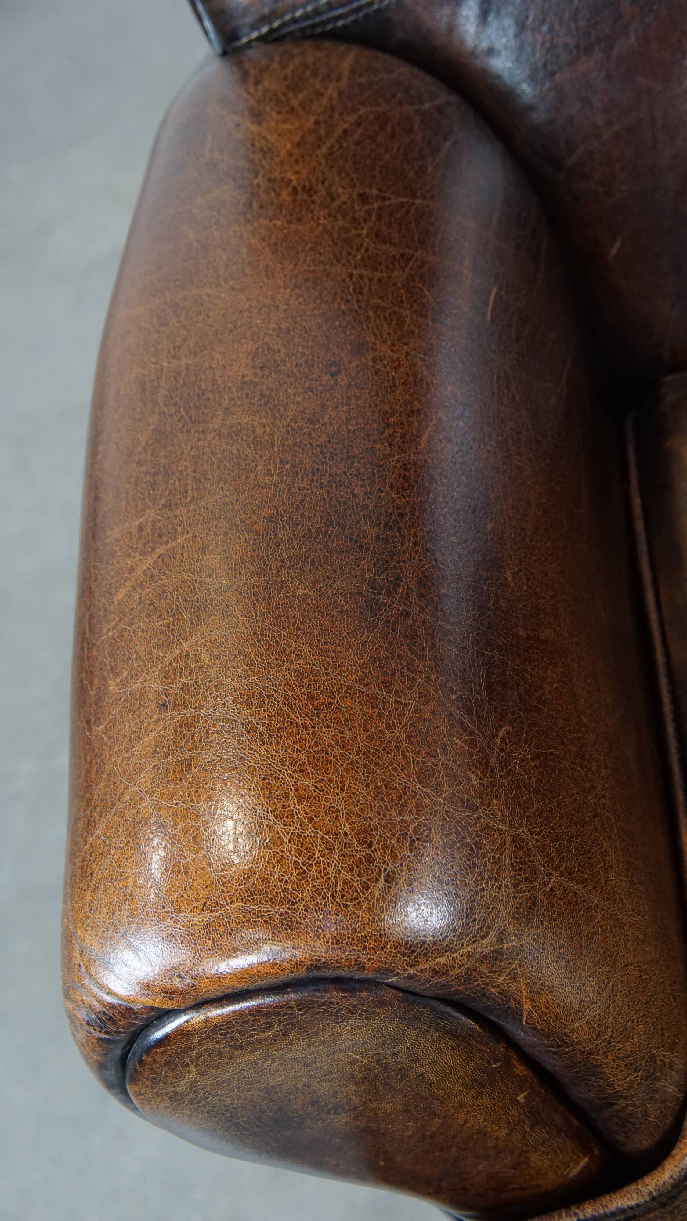 Sheep leather armchair