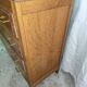 Pretty chest of drawers with 4 compass-legged oak veneer drawers