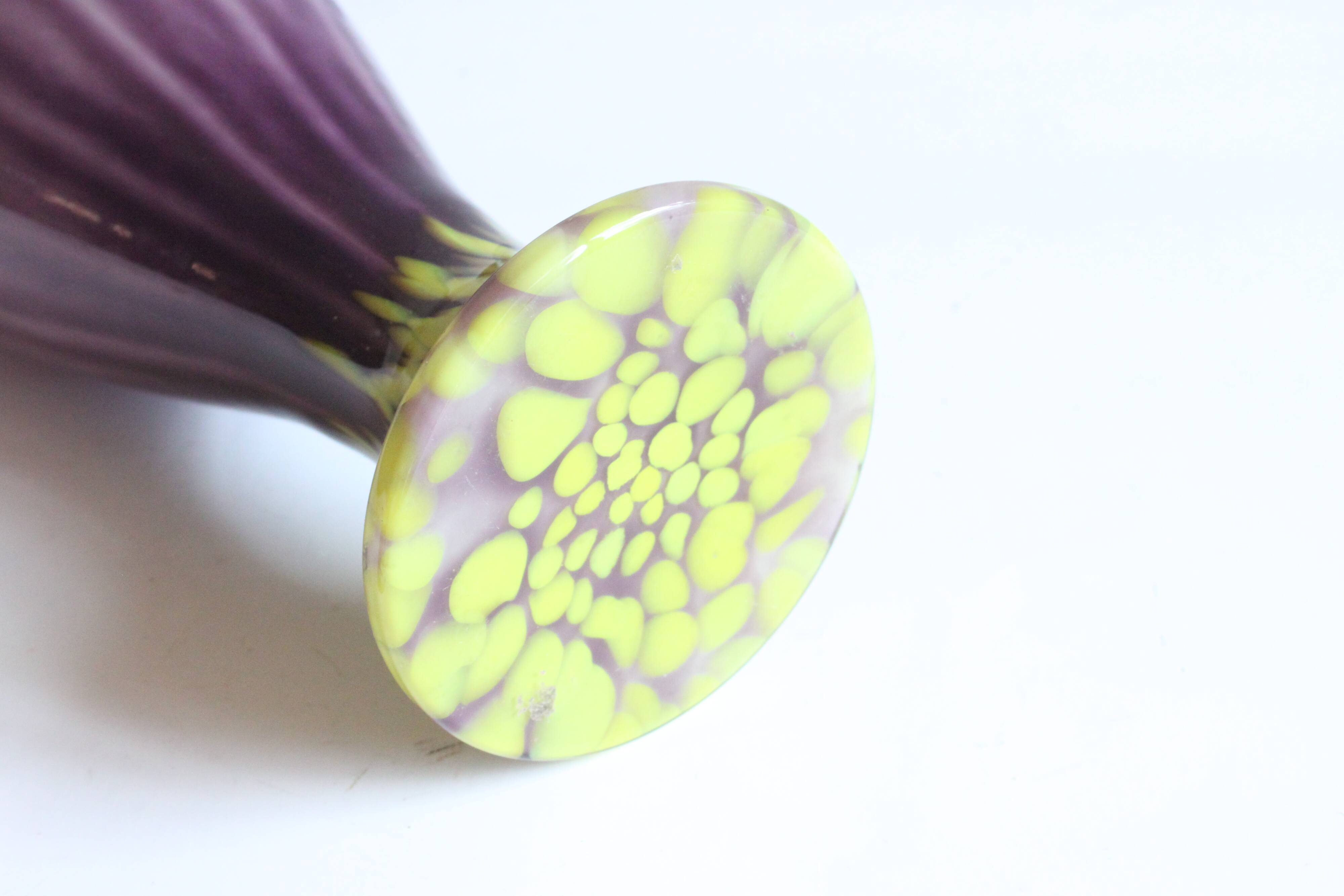 Art Nouveau glass vases by Franz Welz, Czech republic 1930s.