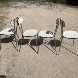 Series of 4 chairs in formica