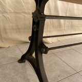 Large industrial style dining table