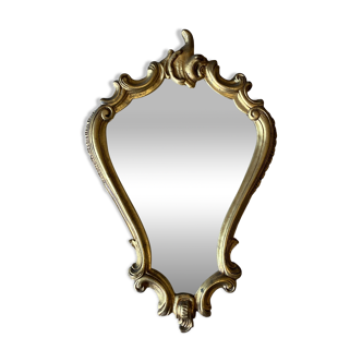 Louis XV style mirror in gold color