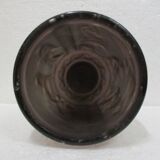 Smoked moulded glass vase decorated with antique scenes by G. de Feure