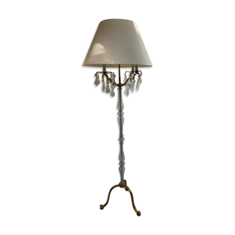 Lampadaire cristal Baccarat 1m60 vintage 1965