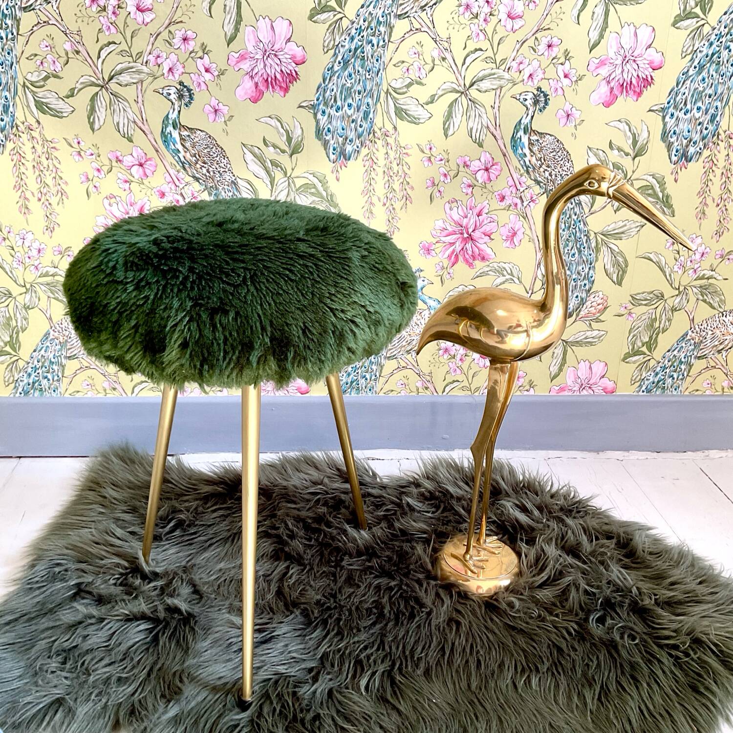 Vintage tripod stool