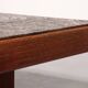 Brutalist Coffee Table with Copper Top and Wooden Base