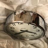 Chrome Brillie clock works industrial factory station workshop sncf