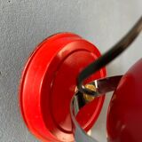 Red space-age eyeball wall lamp