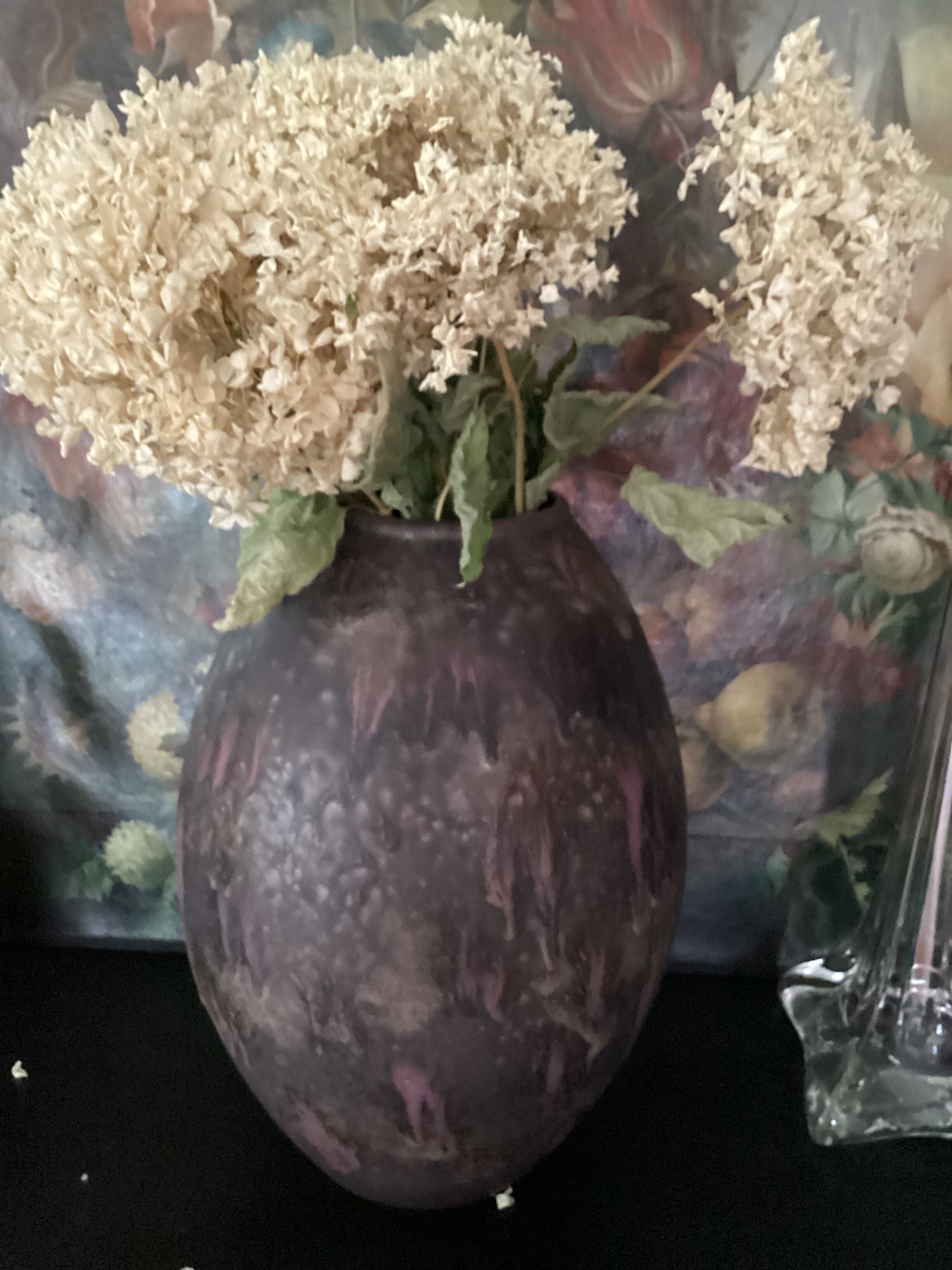 Vintage ceramic vase stamped numbered dimension: height -32cm- diameter -23.5cm-