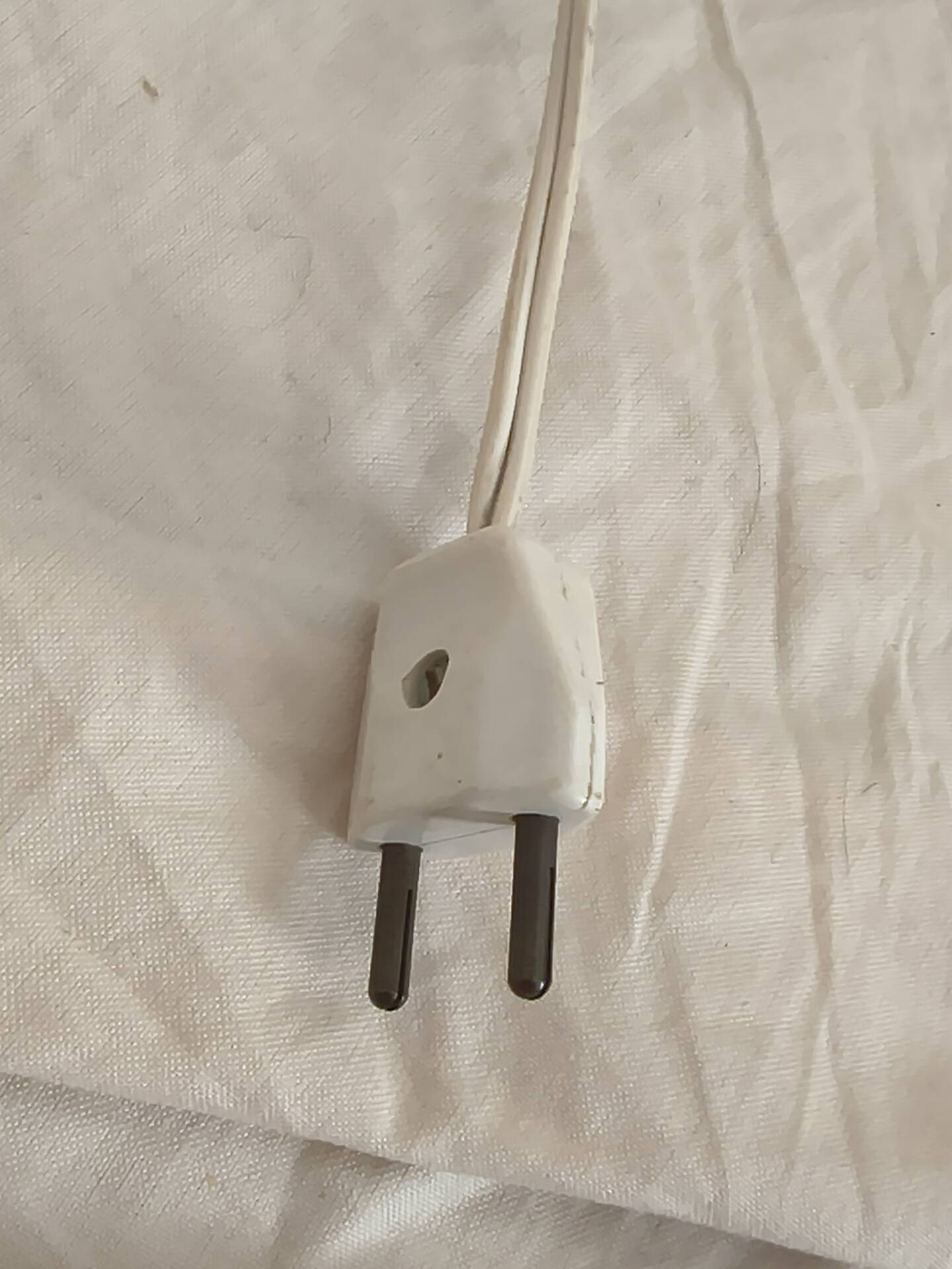 Vintage 1970 metal and ceramic lamp