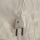 Vintage 1970 metal and ceramic lamp