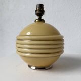 Czechoslovakian Art Deco opaline table lamp