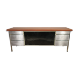 Vinco teak and metal sideboard