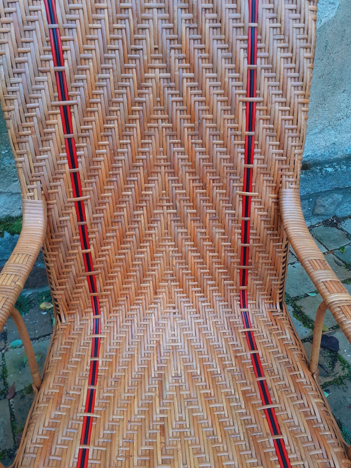 Rattan armchair from the 1920s