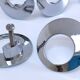 Lot de 18 boutons de meuble métal chromé design années 70