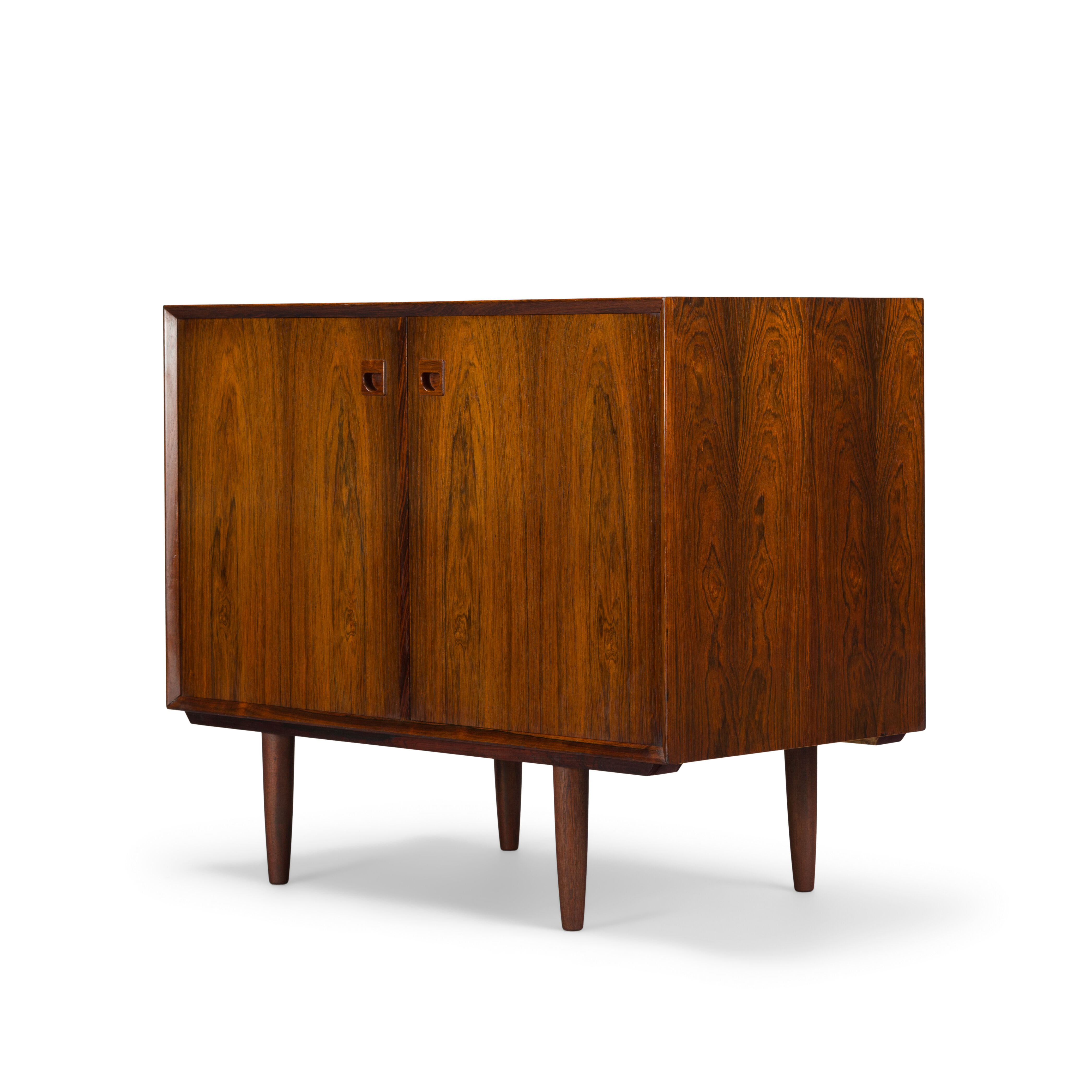 Small Danish rosewood sideboard by E. Brouer for Brouer Møbelfabrik, 1960s
