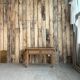 Petite console ou table de chevet en pin massif (rénovée)