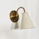 Magnificent adjustable italian Mid Century Modern brass wall sconce