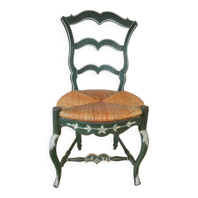 chaise provençale paillée du XVIII°s.
