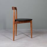 Iconic Dining Set by Hans Olsen – Teak Round Table and 4 Chairs, Denmark, 1960s
