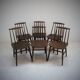 Lot de six chaises vintage scandinaves