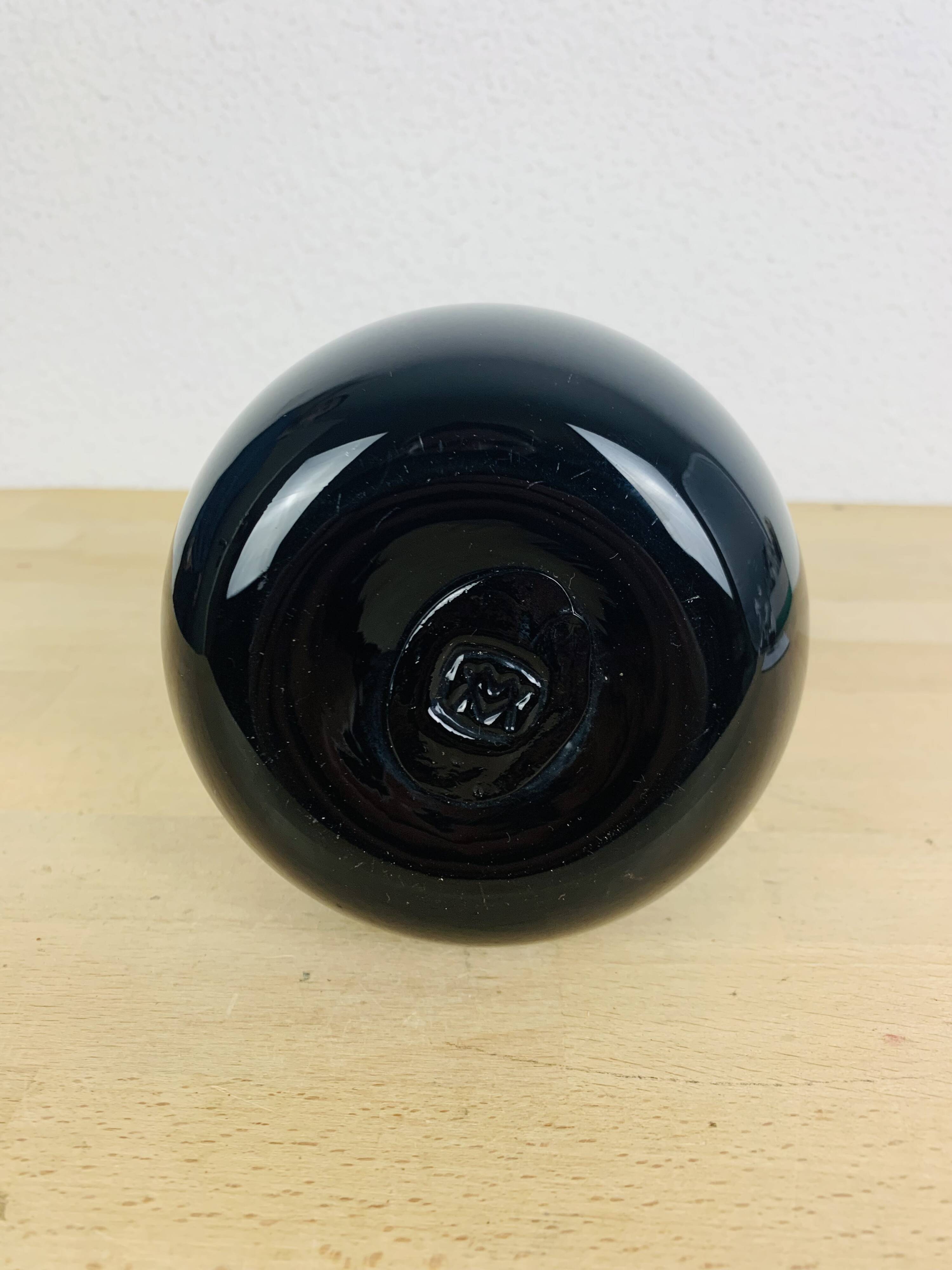 Vintage Moorish blown glass soliflore vase