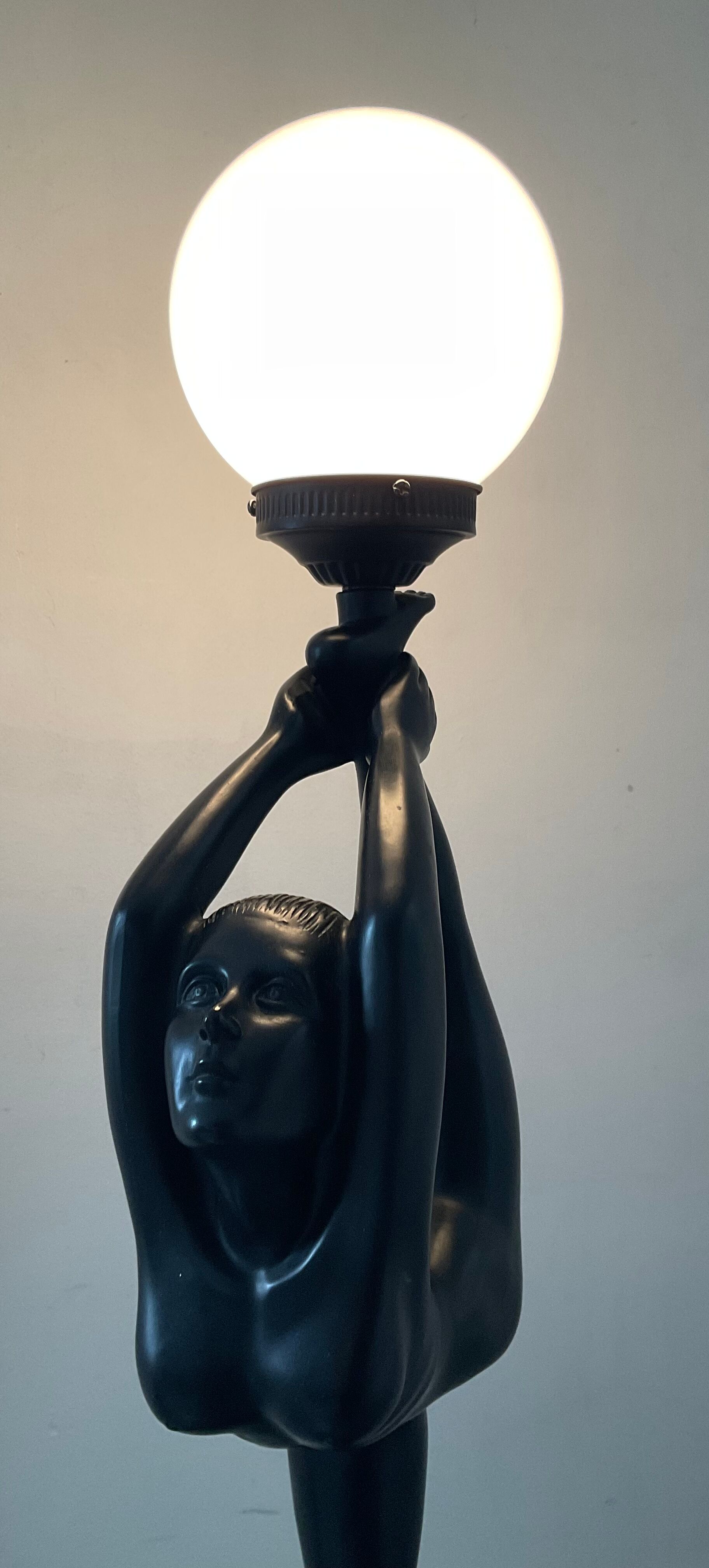 Vintage lamp Dancer of the 70s-80s Art Deco style