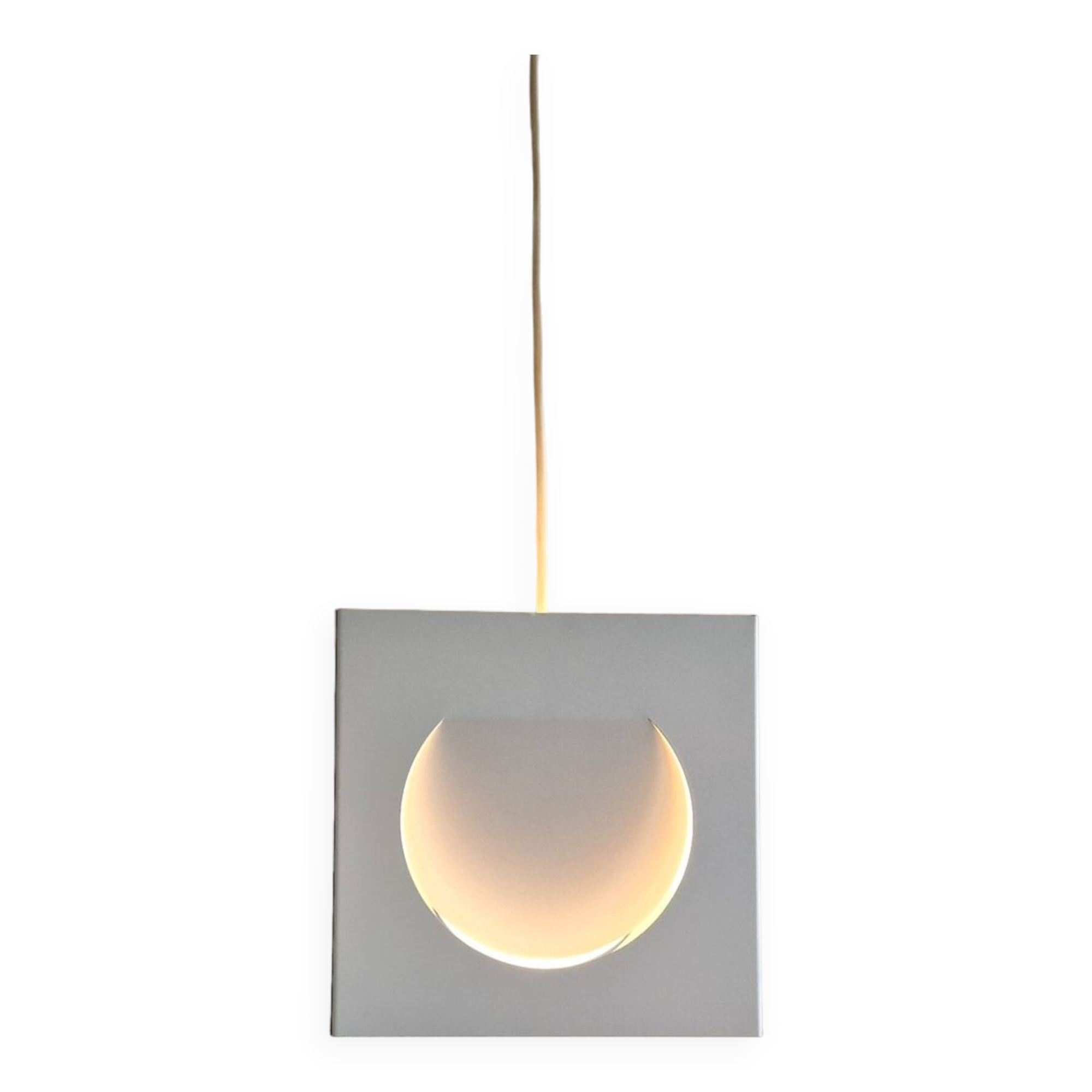 White metal pendant lamp by Shogo Suzuki for Orno, Finland 1960's