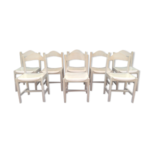 Chaises vintage laquées