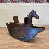 Wooden rocking horse 1950.