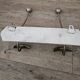 Antique wooden and metal coat rack