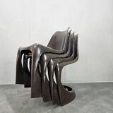 Set of four dining chairs Steens Østergaard A-Line 290, Cado, Denmark, 1960s