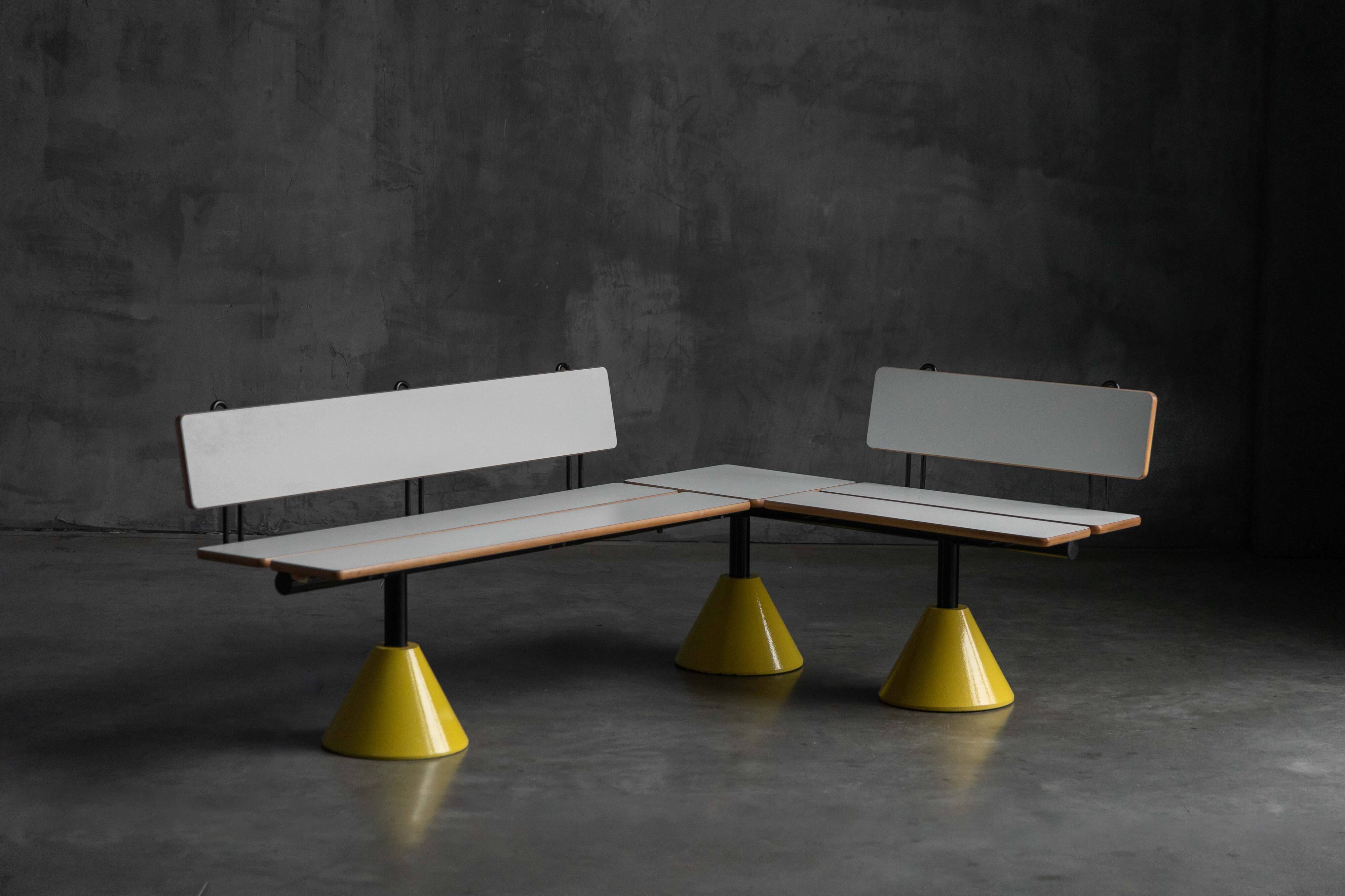 Modular postmodern seating system, Italy, 1980s