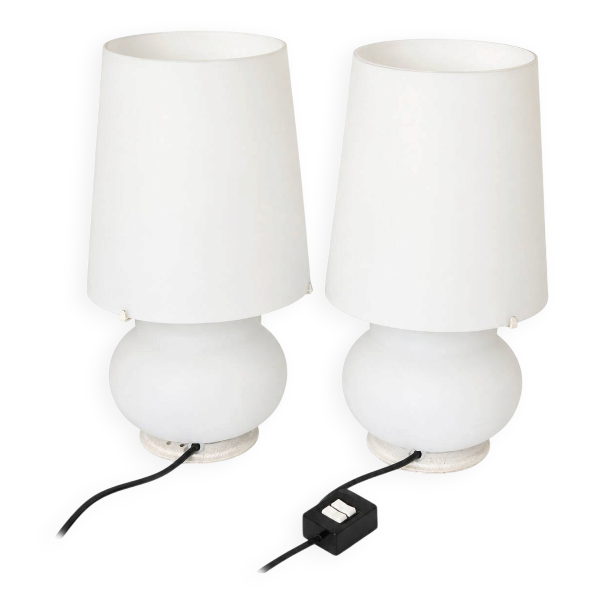 Paire de lampe de table de Max Ingrand Fontana arte