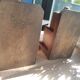 Set of 2 vintage wooden cube and olive bookends